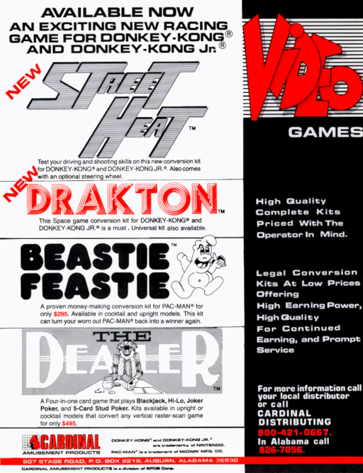 Drakton (DKJr conversion) [No sound] Arcade Game Cover